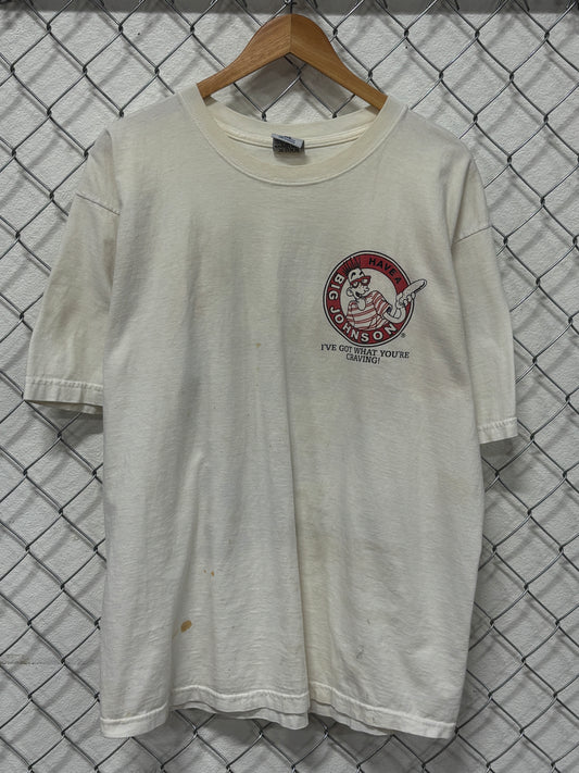 Vintage 90's Big Johnson E Normus Gerkins Funny Graphic Tee Size XL