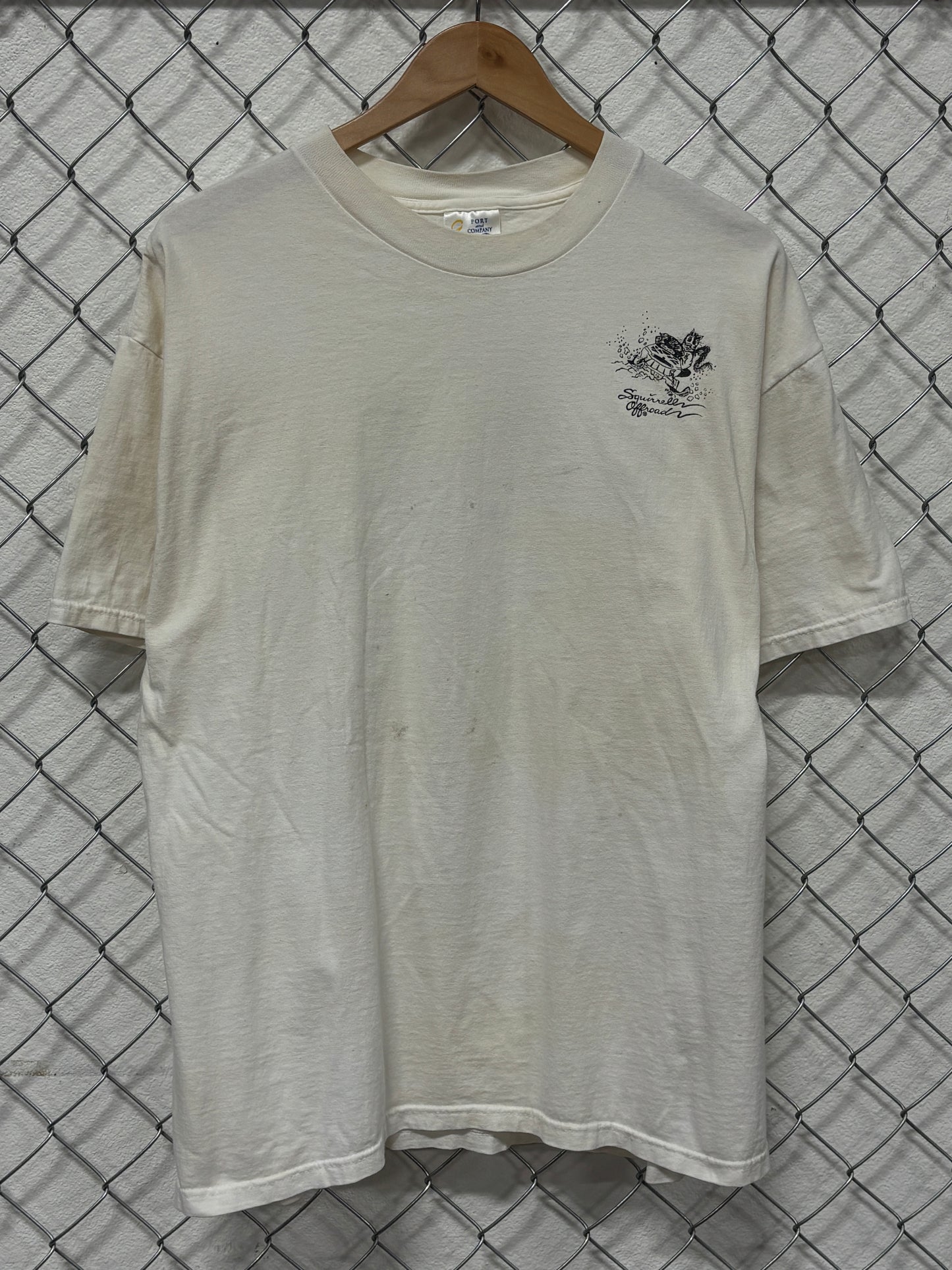 Vintage Squirrel Offroad Funny Cartoon Graphic Tee Size XL