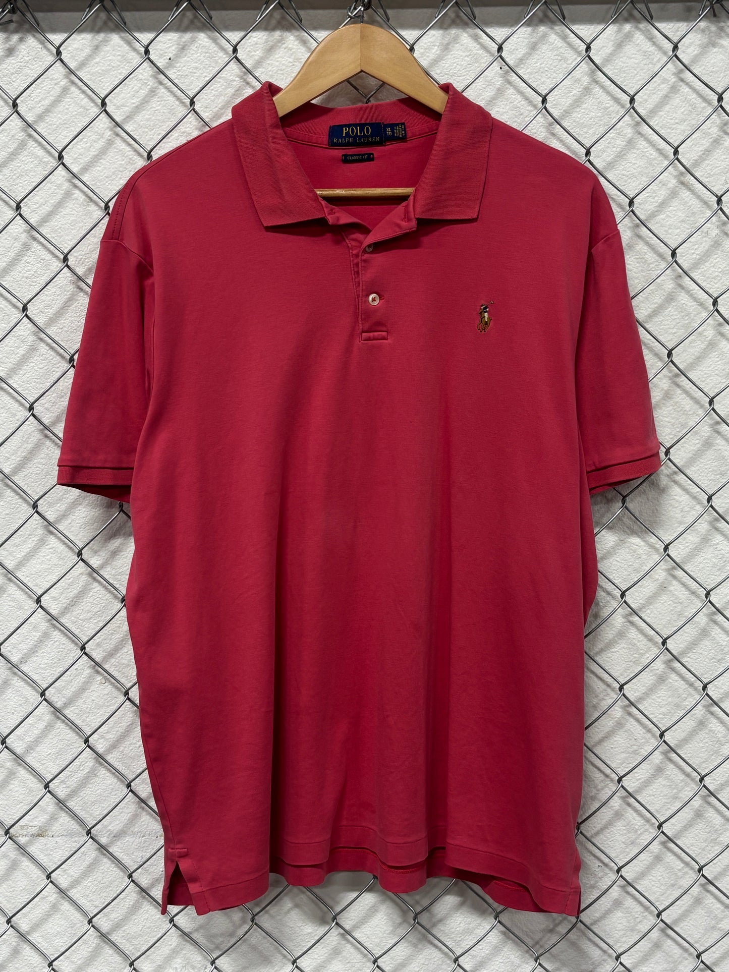 Polo Ralph Lauren Light Red Polo Shirt Size XL