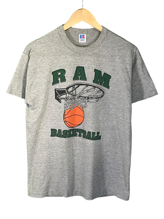Vintage 90's Central Rams Billings Basketball Graphic Tee Size Small