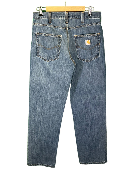 Vintage 00's Carhartt Denim Dungaree Jeans Size 32x31
