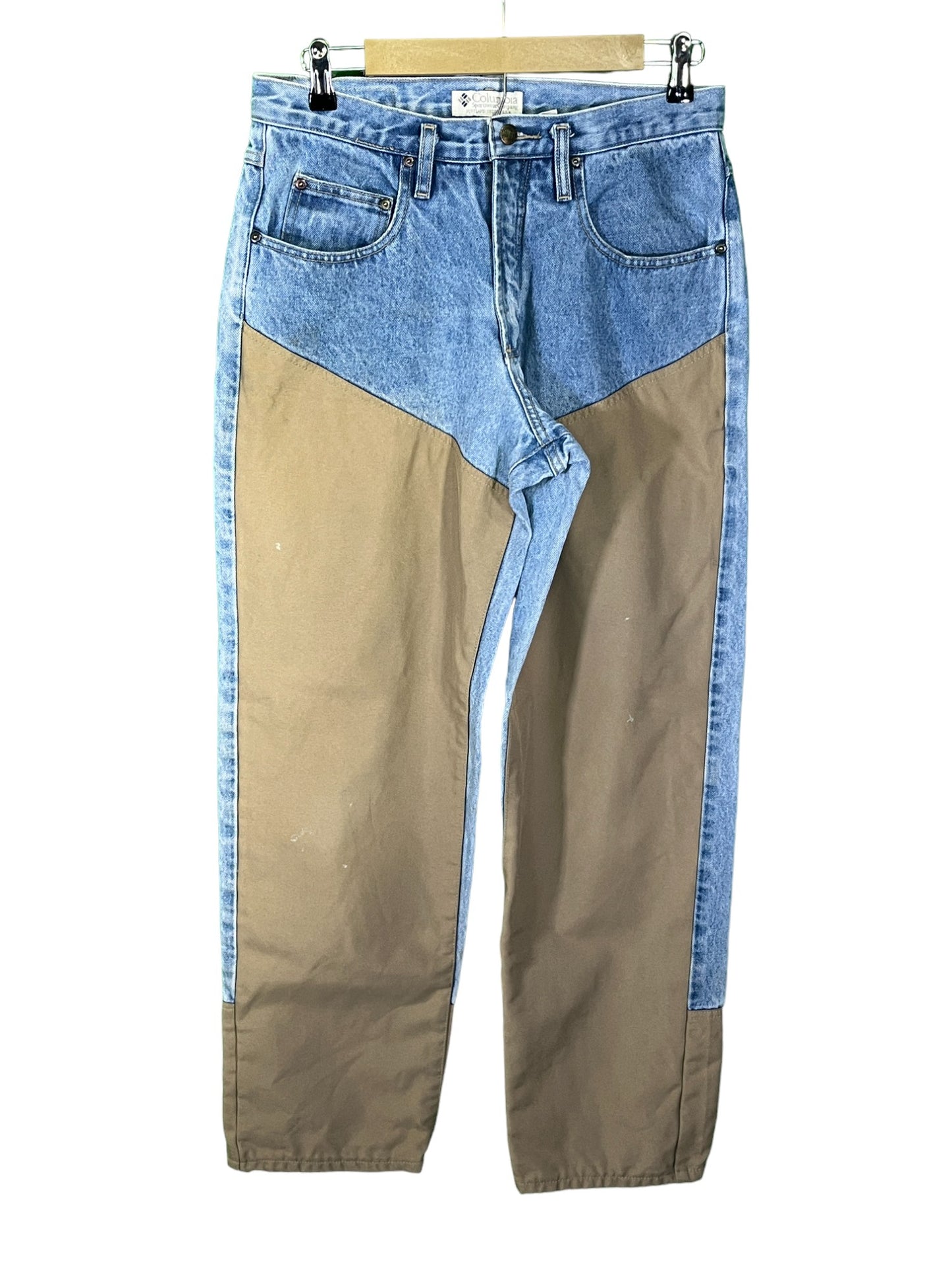 Vintage Colombia Double Knee Outdoor Denim Jeans Size 31x32