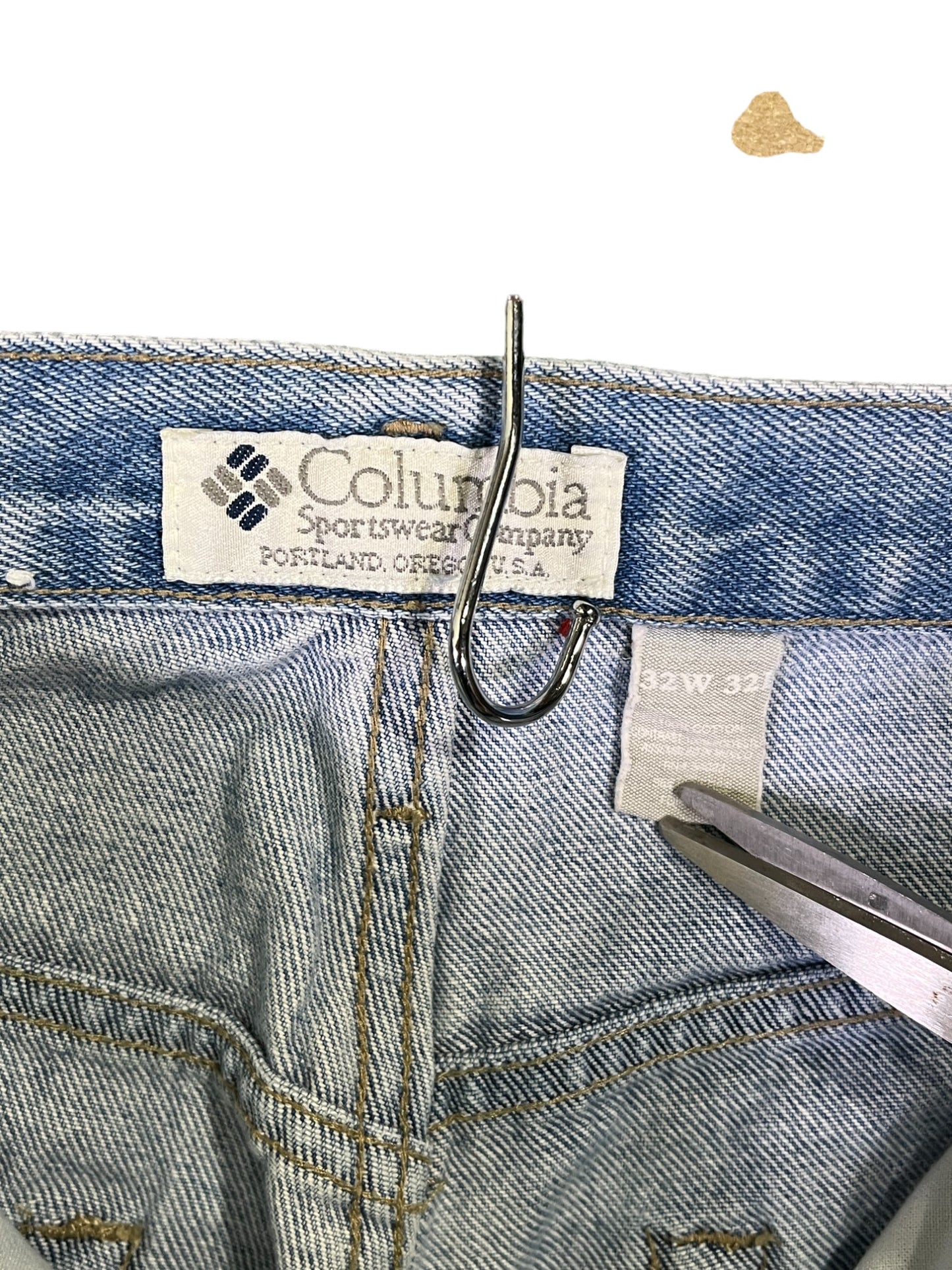 Vintage Colombia Double Knee Outdoor Denim Jeans Size 31x32