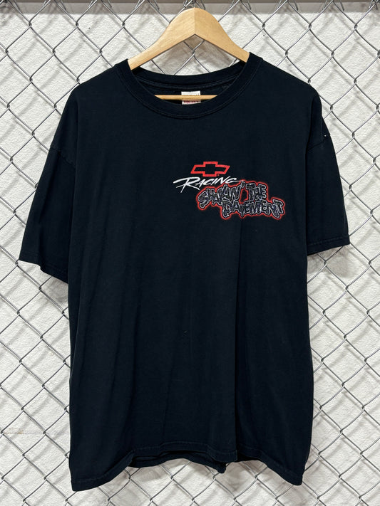 Vintage Chevy Racing Shakin the Pavement NASCAR Graphic Tee Size XL