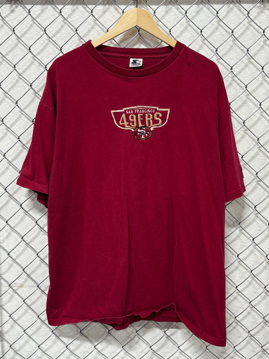 Vintage 90's Starter San Francisco 49ers NFL Logo Tee Size XL