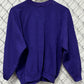 Vintage 90's Fruit of the Loom Women's Purple Blank Crewneck Size Large