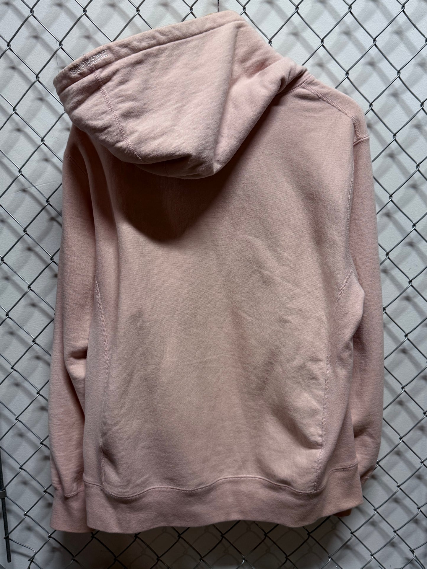 Supreme FW17 Pale Pink Tonal S Logo Hoodie Size Large