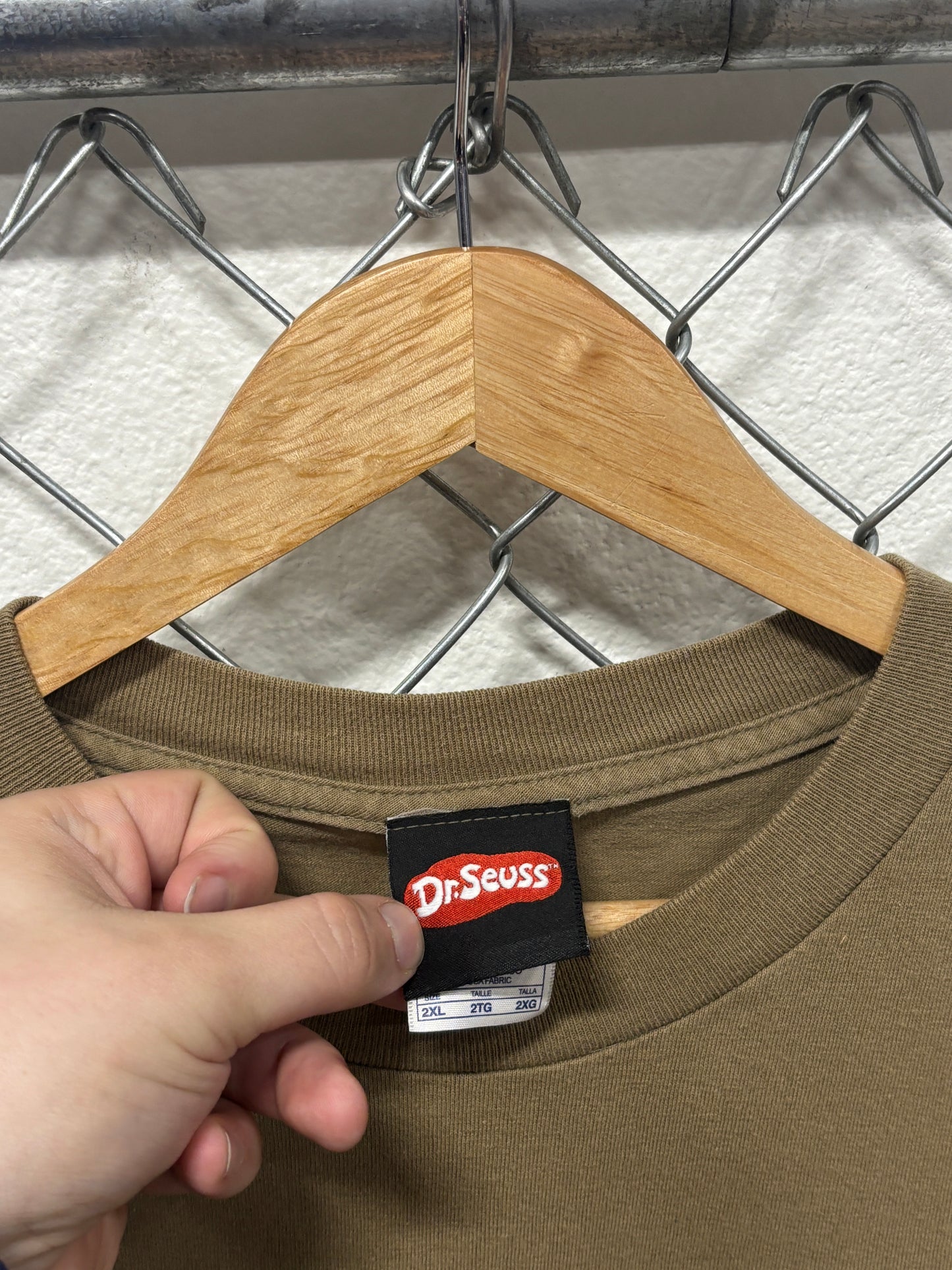 Vintage Dr Seuss One Fish Two Fish Cartoon Children's Book Tee Size XXL