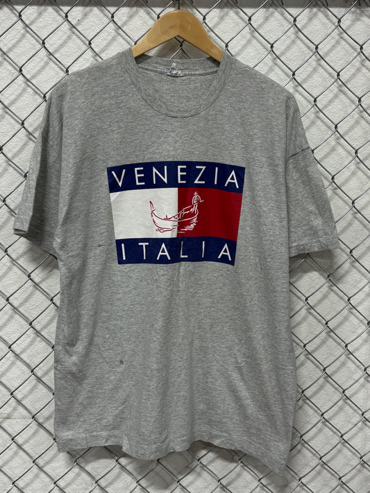 Vintage 90's Venezia Italia Italy Tommy Hilfiger Logo Tee Size XL