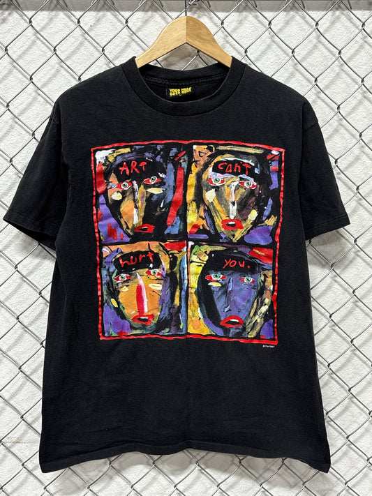 Vintage 1990 Fred Babb Art Cant Hurt You Graphic Tee Size Large