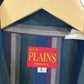 Vintage 90's Ely Plains Striped Short Sleeve Pearl Snap Button Up Size Large