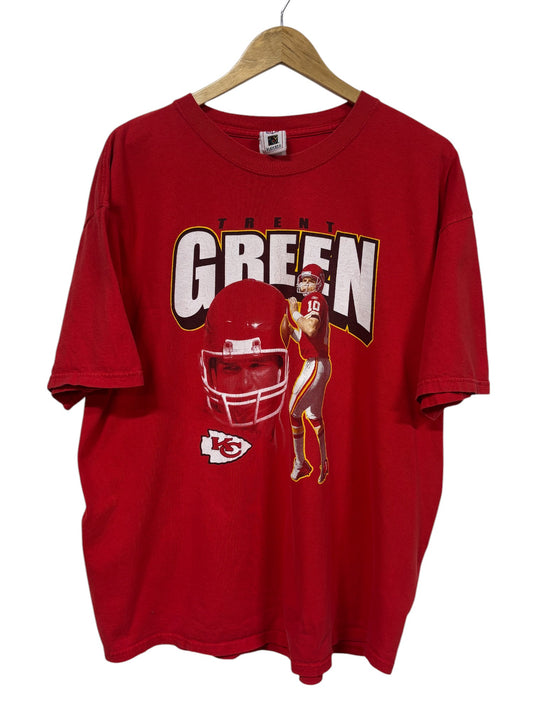 Vintage 00's Kansas City Chiefs Trent Green Quarterback Tee Size XL