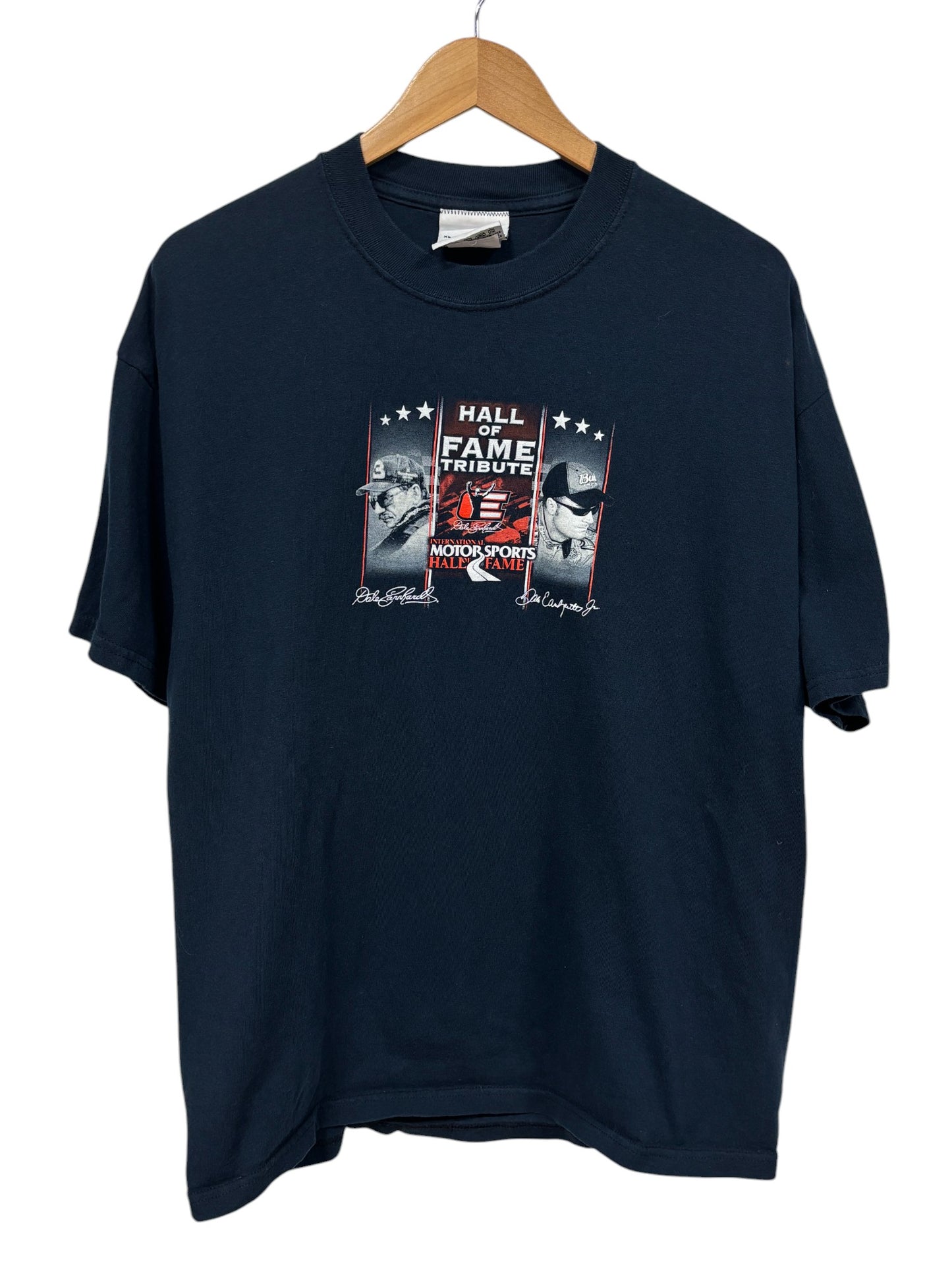 Vintage NASCAR Earnhardt Hall of Fame Tribute Racing Graphic Tee Size XL