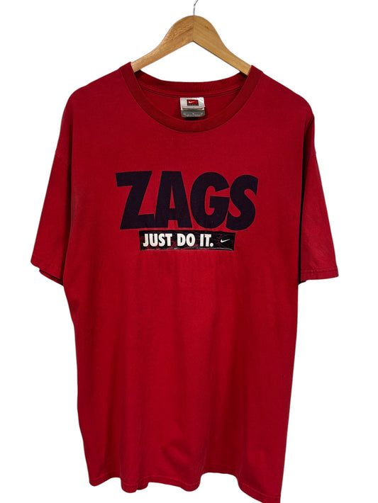 Vintage 00's Nike Gonzaga Basketball Graphic Tee Size Large
