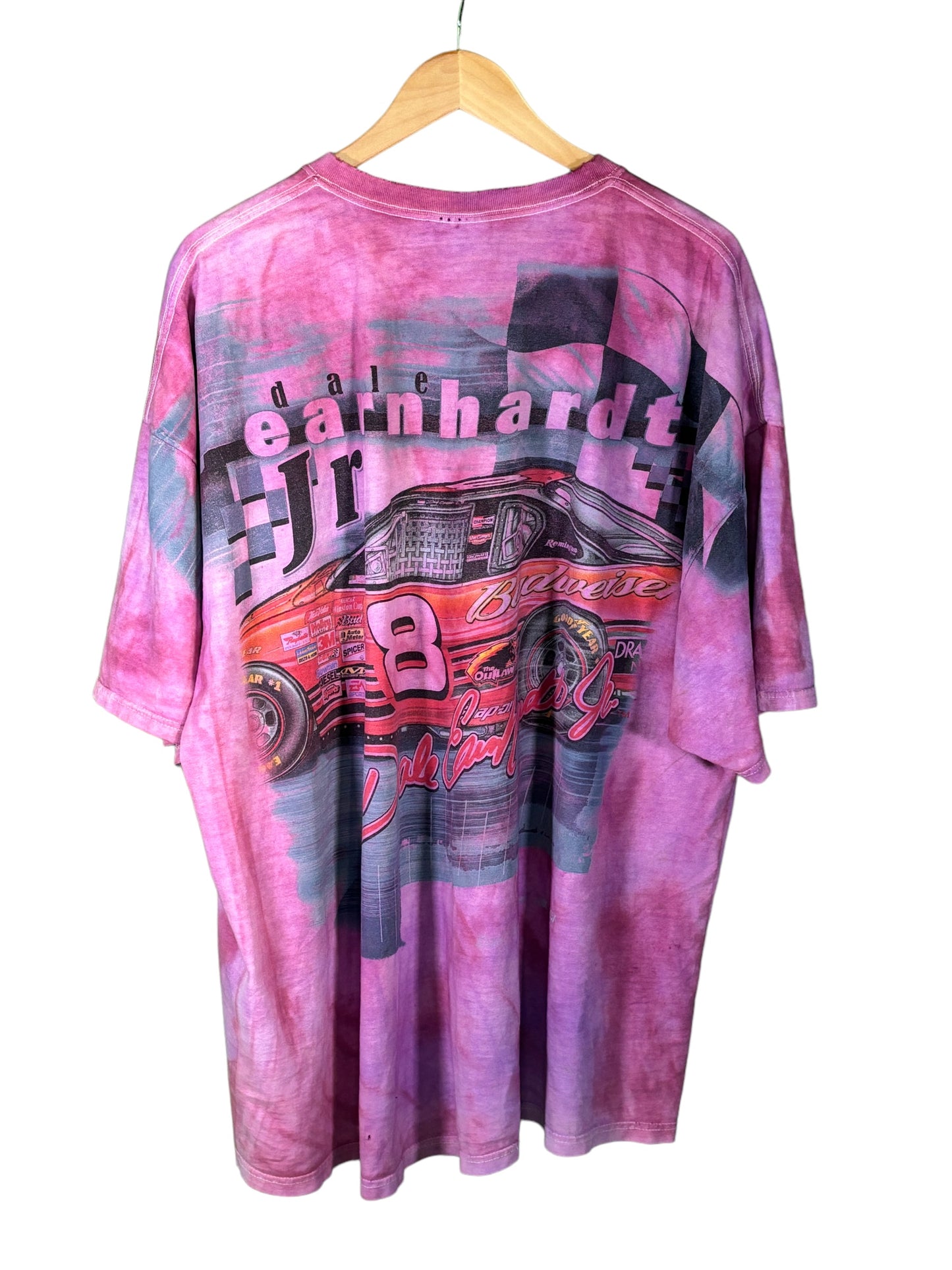 Vintage Chase Authentics Dale Earnhardt Jr. Tie Dye NASCAR Tee Size XXL