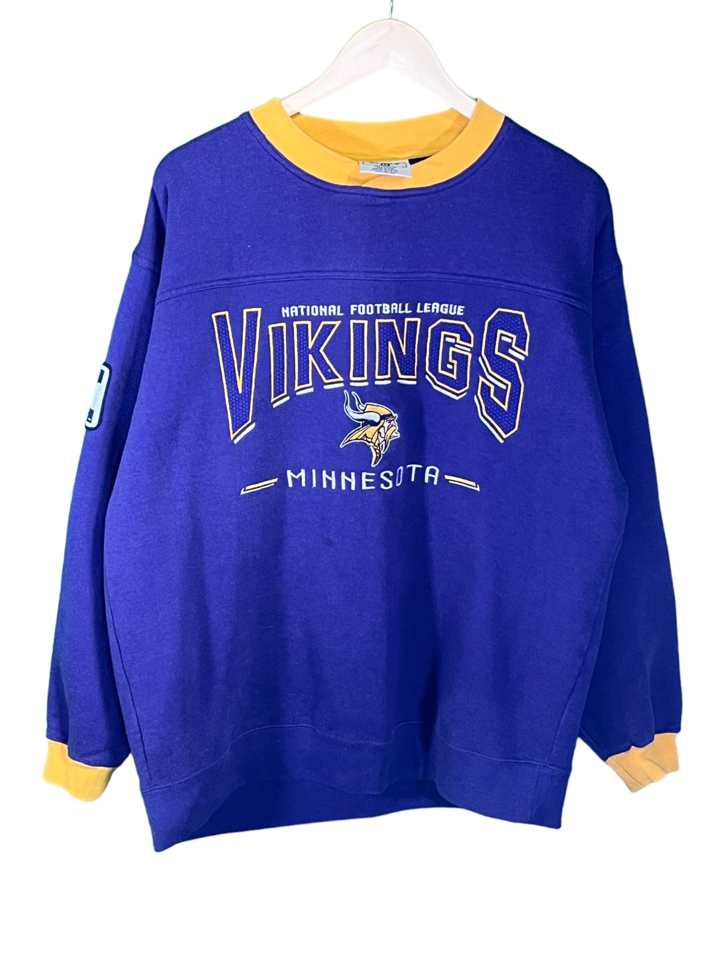 Vintage 90's Lee Sport Minnesota Vikings Logo NFL Crewneck Size Medium
