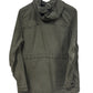 Carhartt Drab Green Hooded Button Up Work Shirt Size Medium