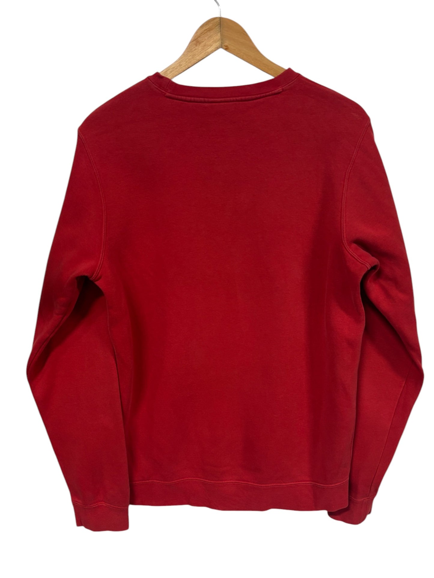 Nike Red Futura Logo Crewneck Sweater Size Small