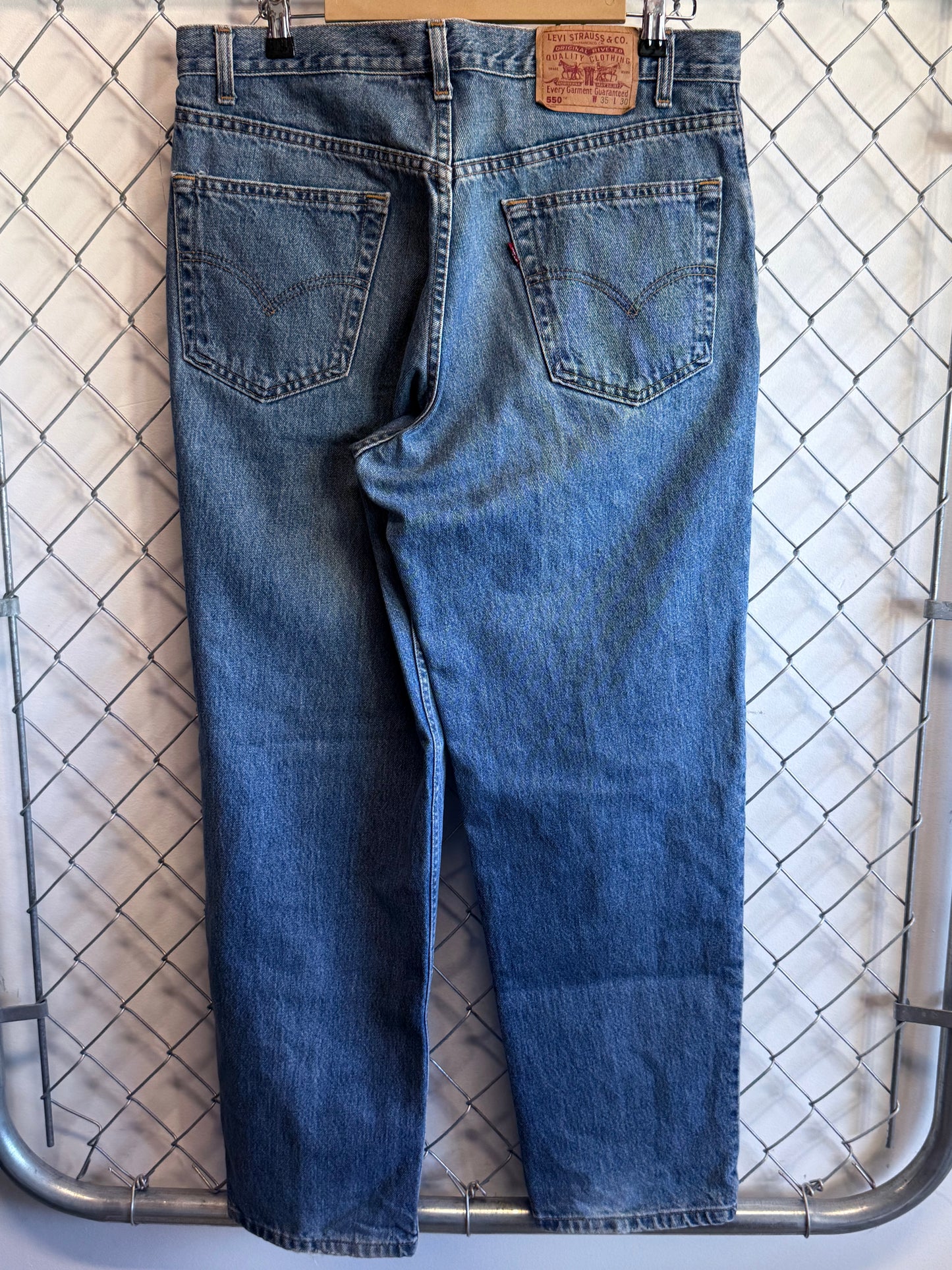 Vintage Y2K Levi's 550 Relaxed Fit Denim Jeans Size 34x30