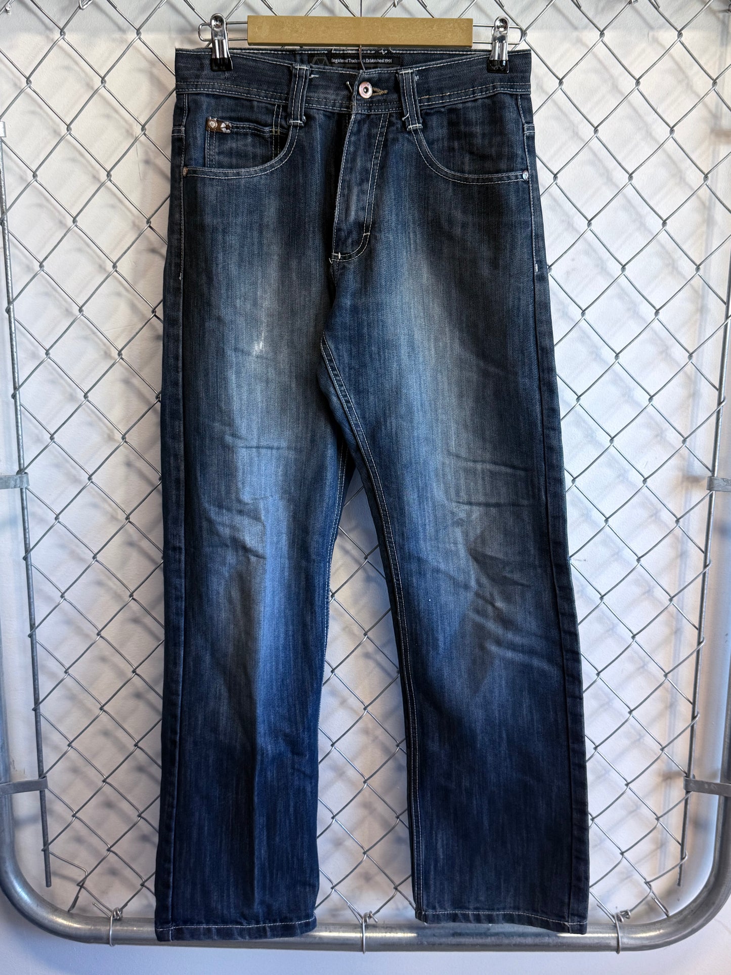 Vintage Y2K South Pole Dark Wash Denim Jeans Size 28x30