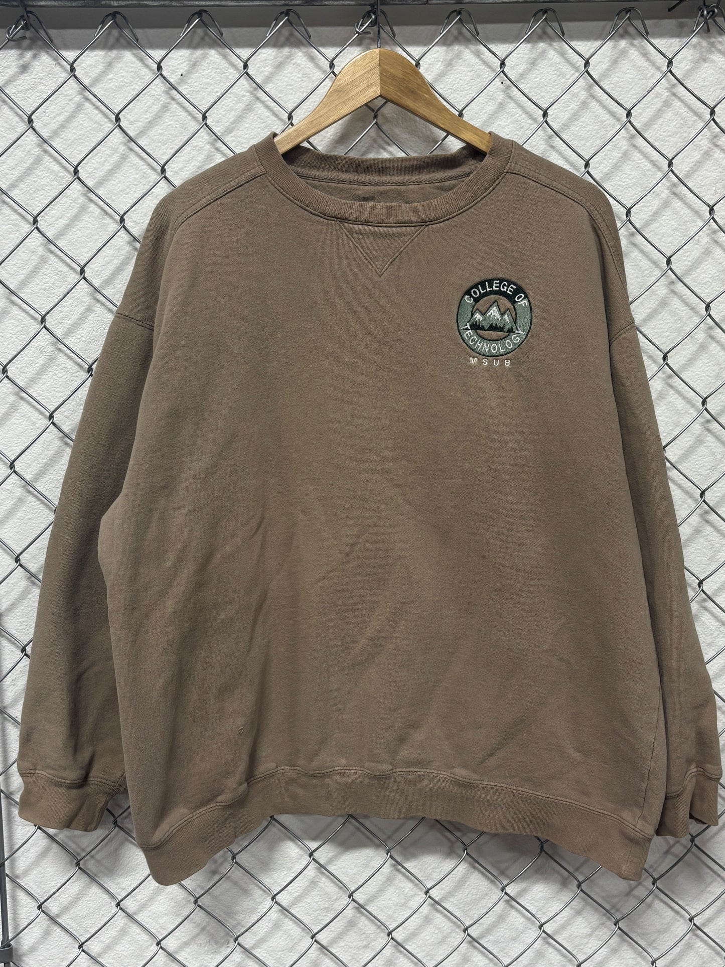 Vintage Montana State College of Technology Brown Sweater Size XL