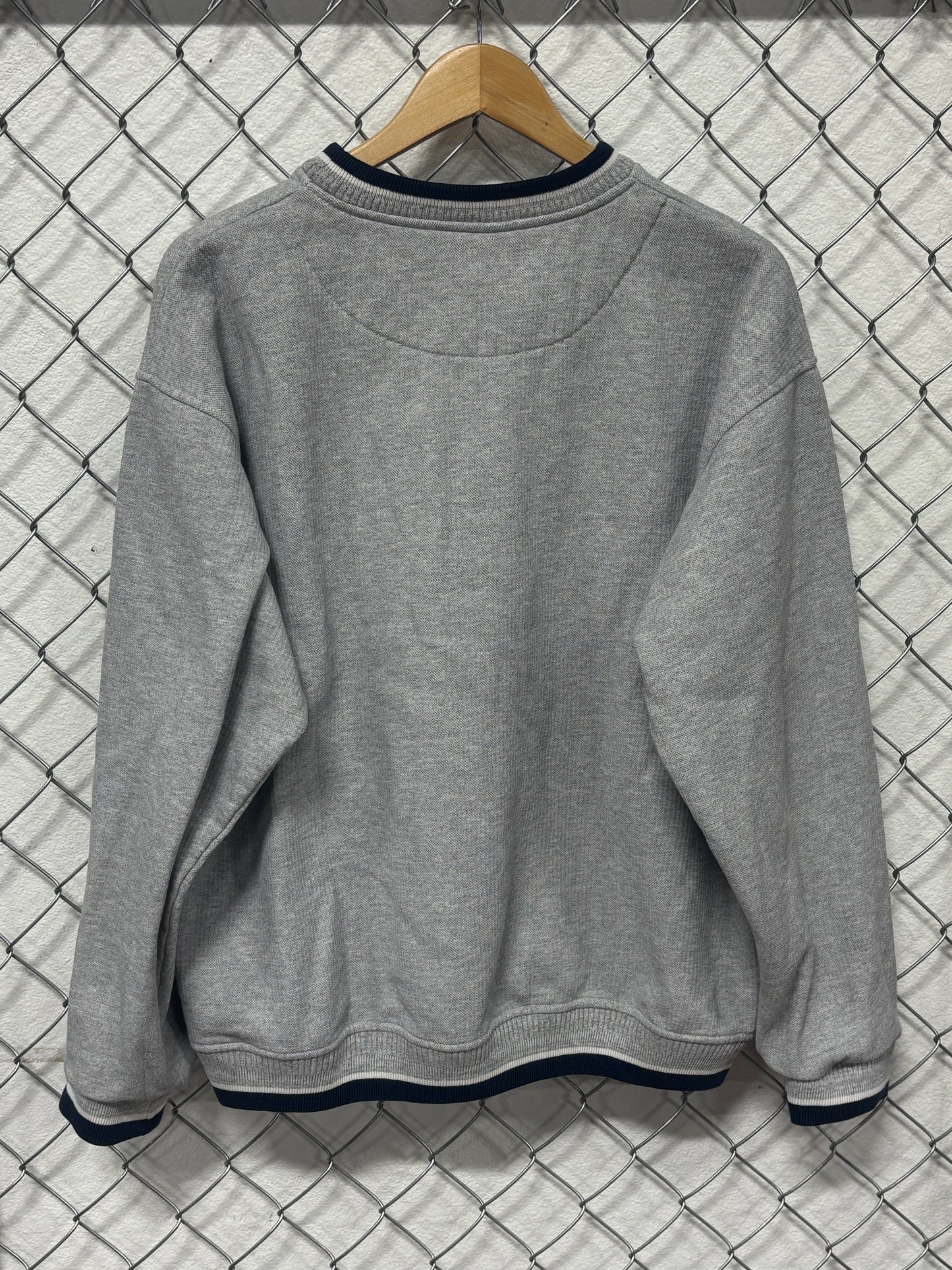 Vintage 90's Montana State University Grey Spellout Sweater Size Large