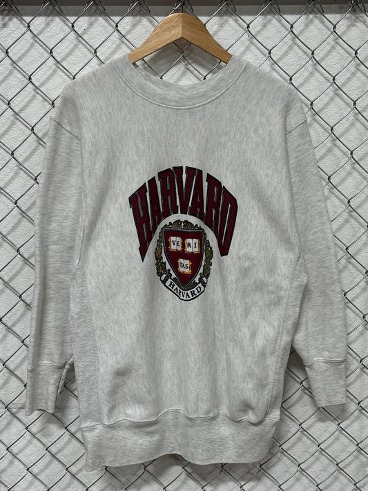 Vintage 90's HL Miller Harvard Veritas Crest University Sweater Size XL