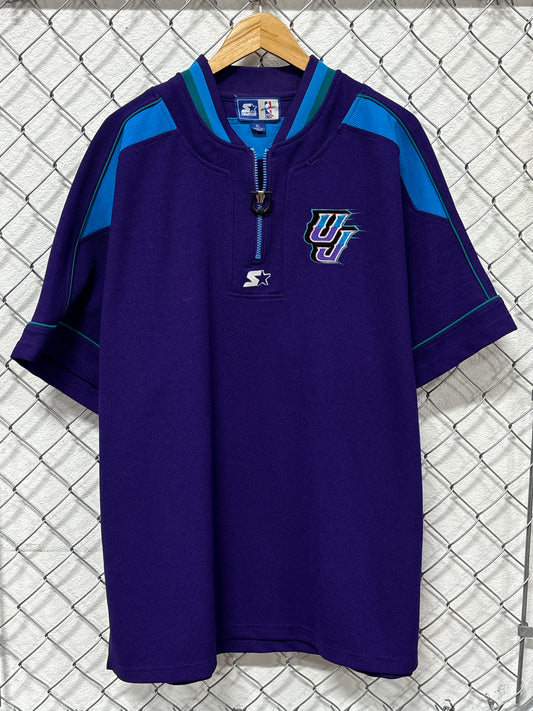 Vintage 90's Starter Utah Jazz Warm Up Shooting Shirt Size XL