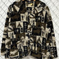 Vintage 90's Native American All Over Print Sherpa Jacket Size XL