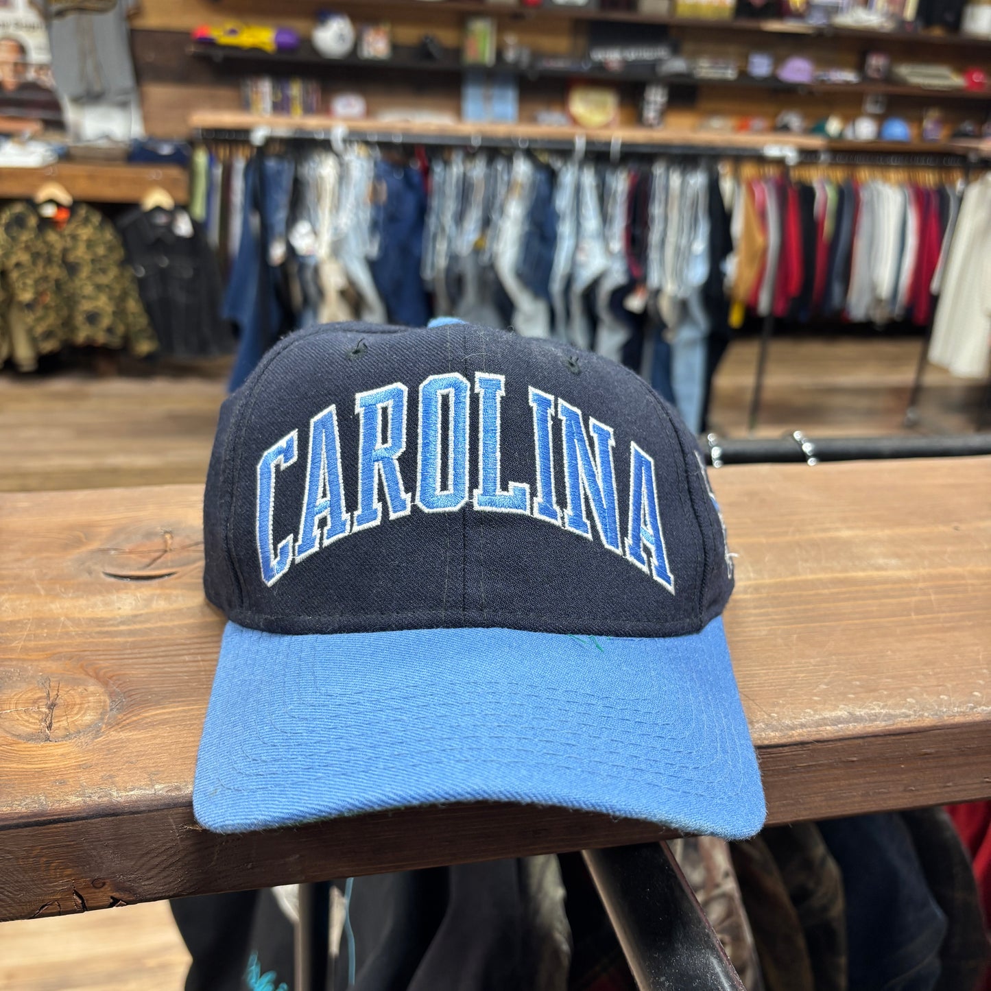 Vintage 90's Starter UNC South Carolina Spellout Fitted Hat Size 7 1/8