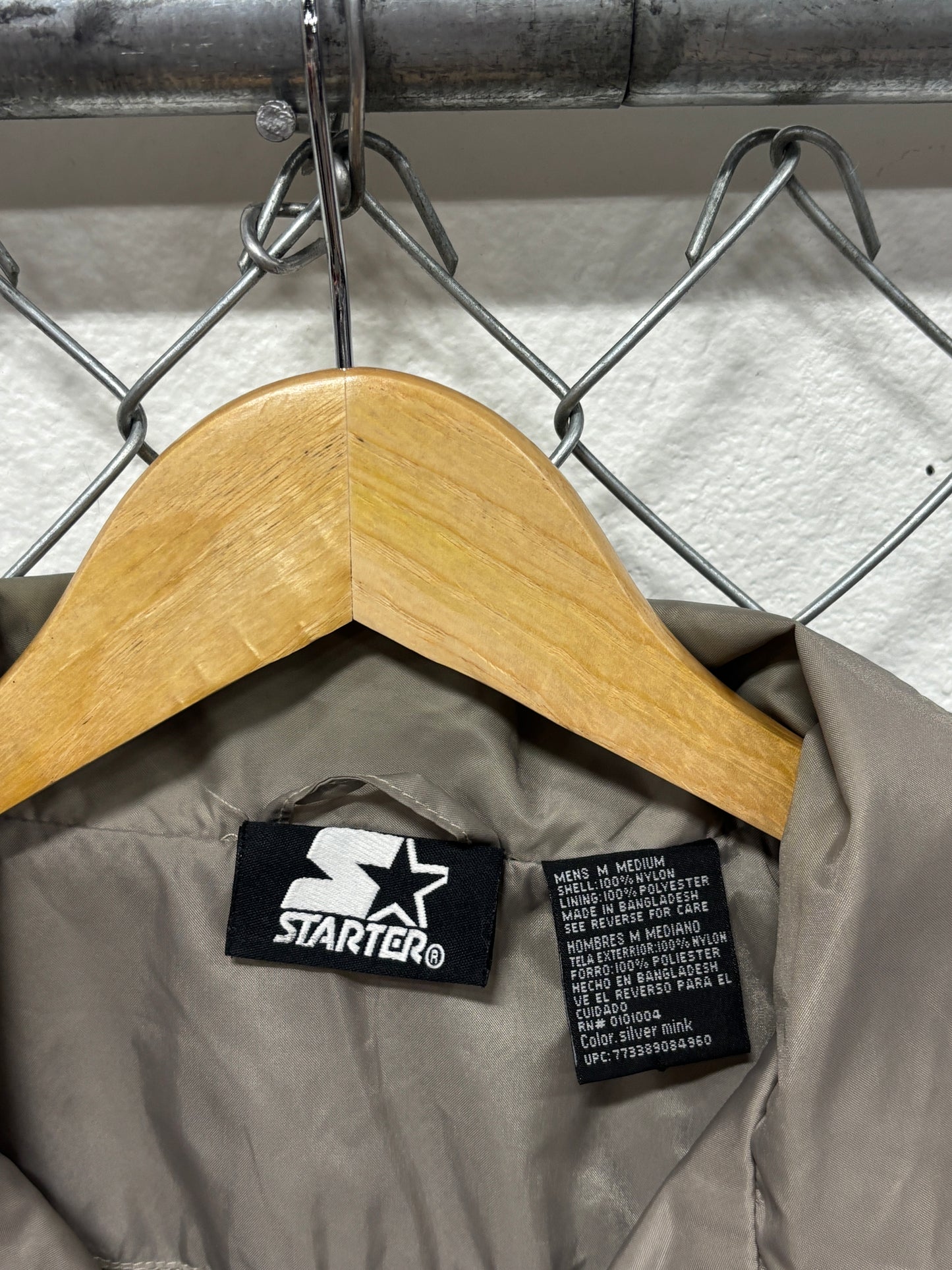 Vintage Starter Classic Logo Brown Coach Jacket Size Medium