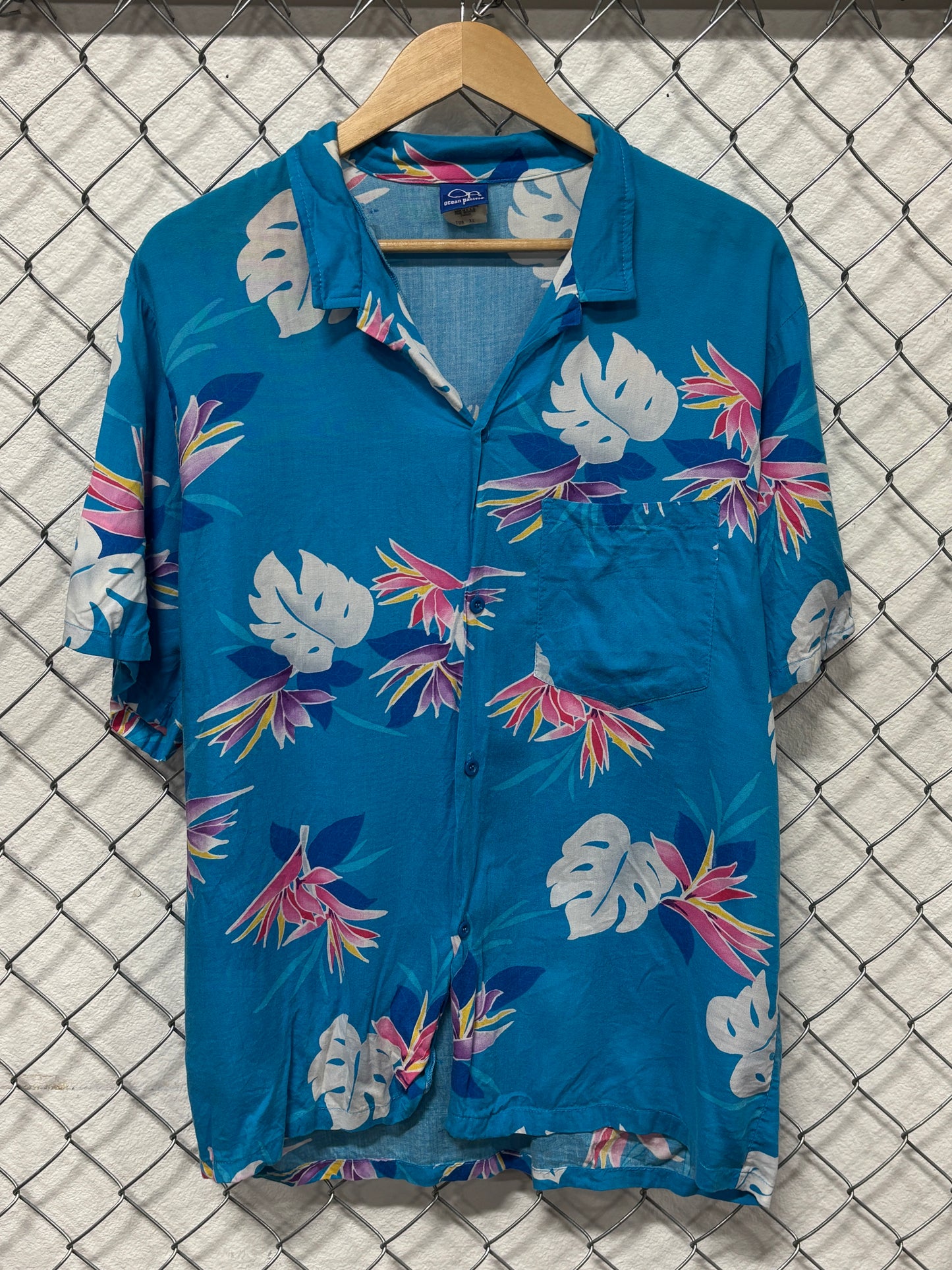 Vintage 90's OP Ocean Pacific Hawaiian Vacation Style Shirt Size XL