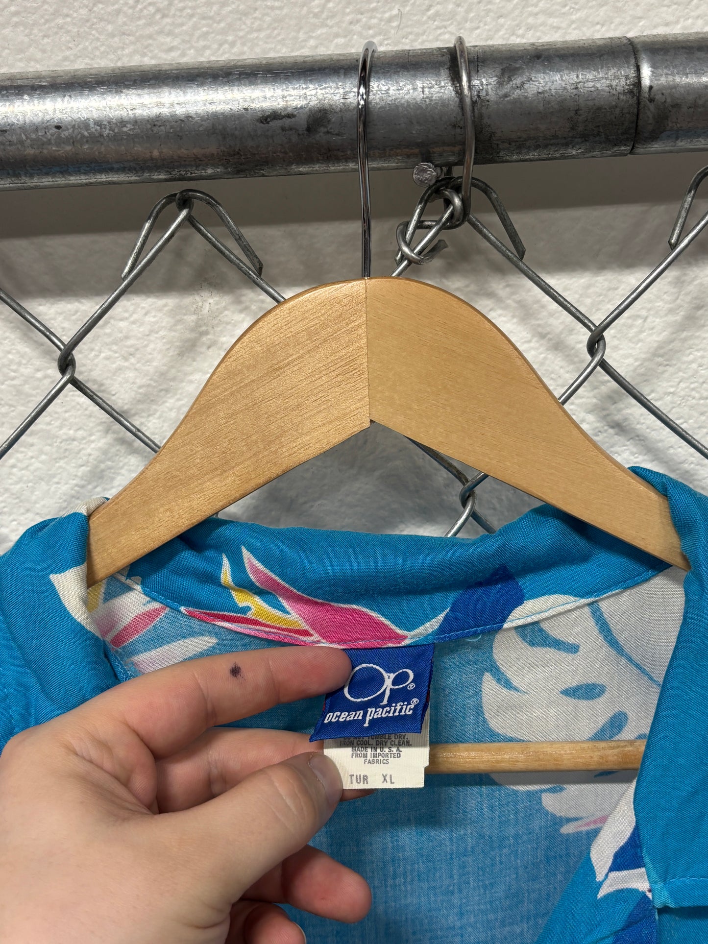 Vintage 90's OP Ocean Pacific Hawaiian Vacation Style Shirt Size XL