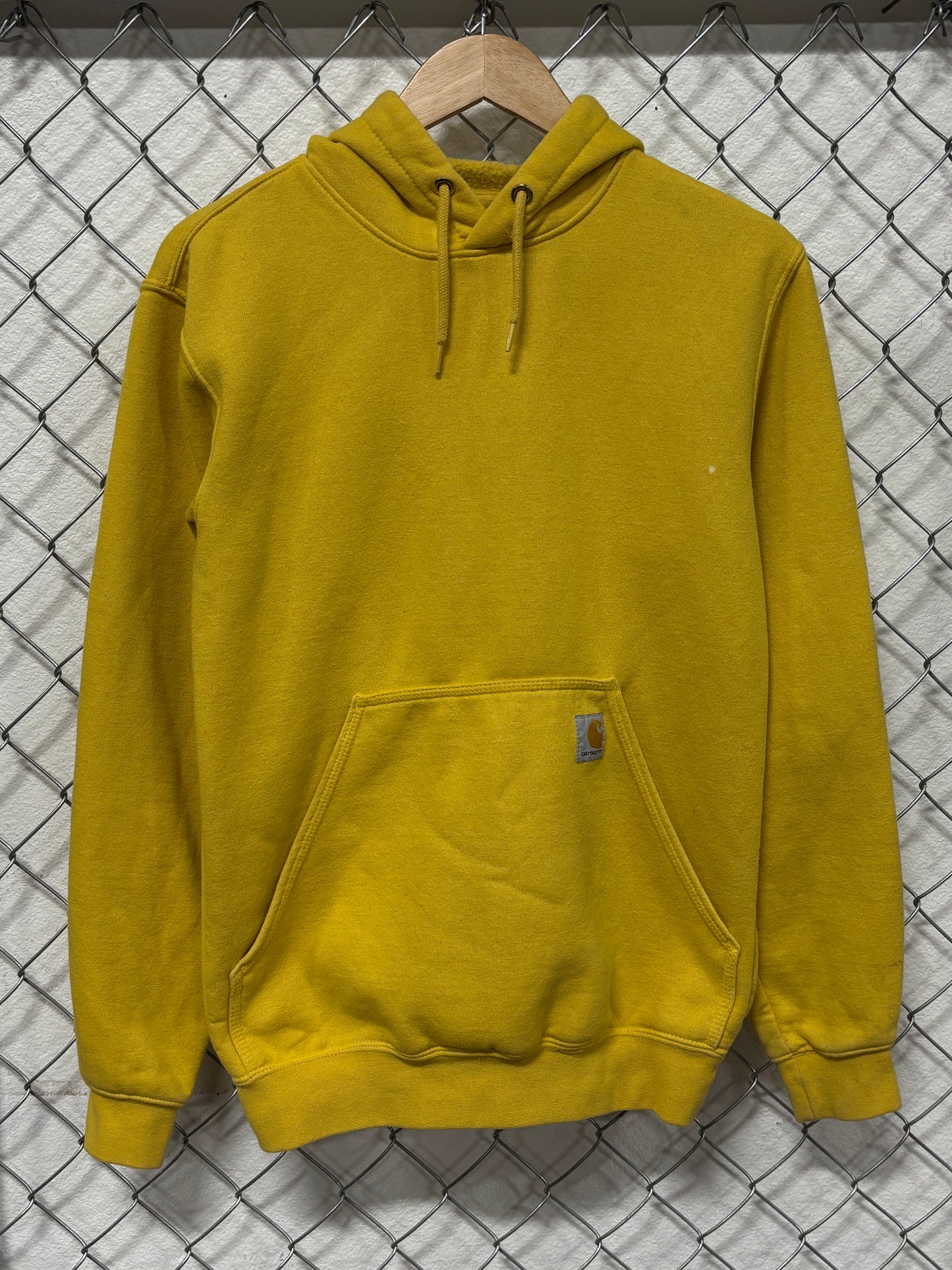 Carhartt Yellow Loose Fit Classic Hoodie Size XS