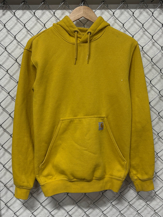 Carhartt Yellow Loose Fit Classic Hoodie Size XS