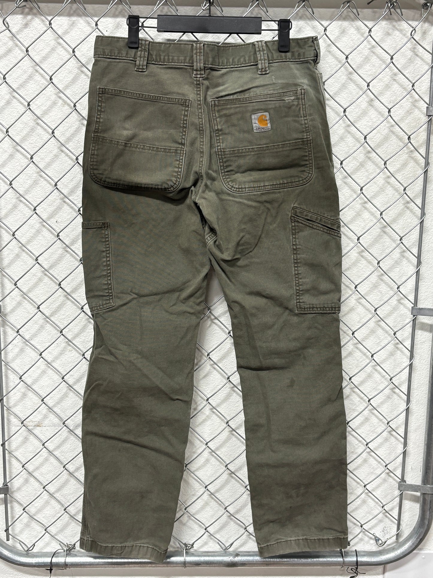Carhartt Moss Green Double Knee Carpenter Pants Size 32x32