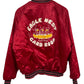 Vintage 90's Billings Montana Eagle Nest Card Room Bomber Jacket Size XL