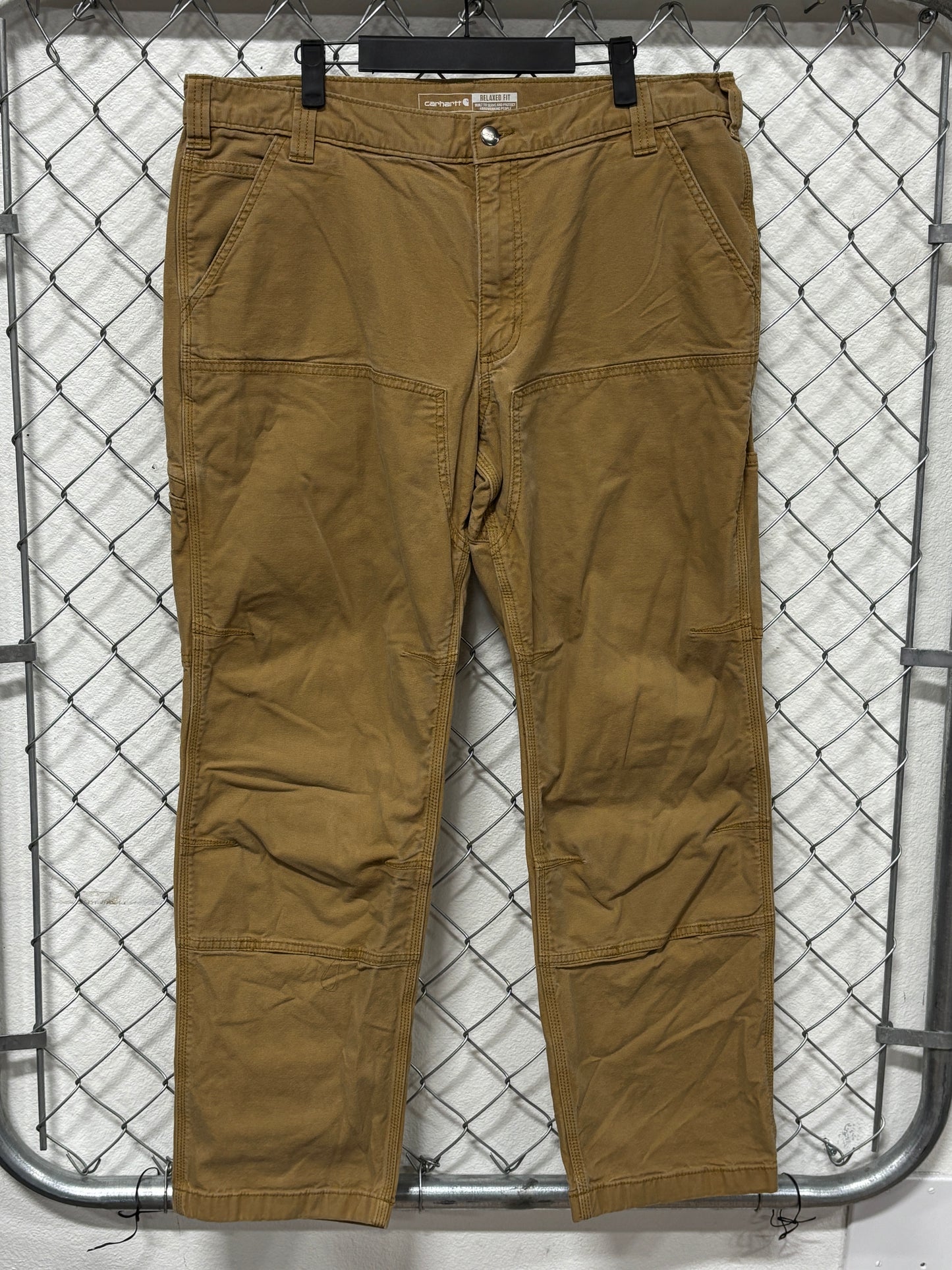 Carhartt Brown Double Knee Carpenter Pants Size 38x32