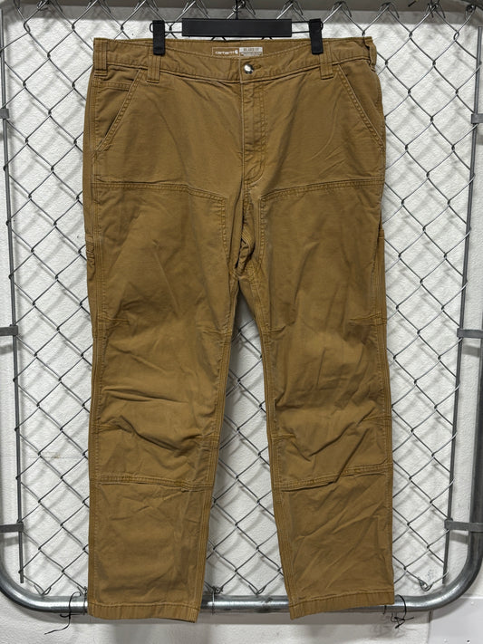 Carhartt Brown Double Knee Carpenter Pants Size 38x32