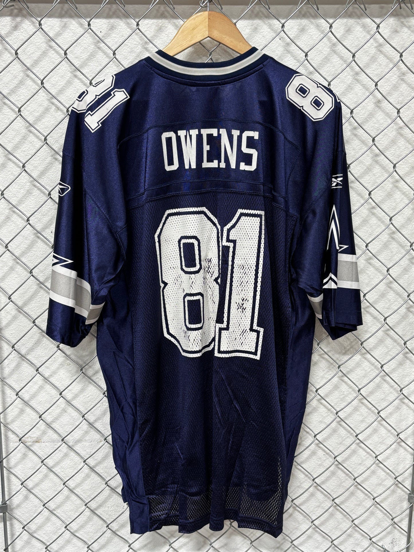 Vintage Reebok Dallas Cowboys Terrell Owens Jersey Size Large