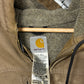 Carhartt C95 Sherpa Lined Brown Zip Up Workwear Jacket Size Large