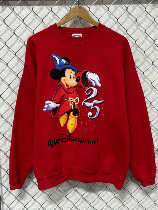 Vintage 90's Disney Walt Disney World Mickey Mouse Cartoon Sweater Size Large