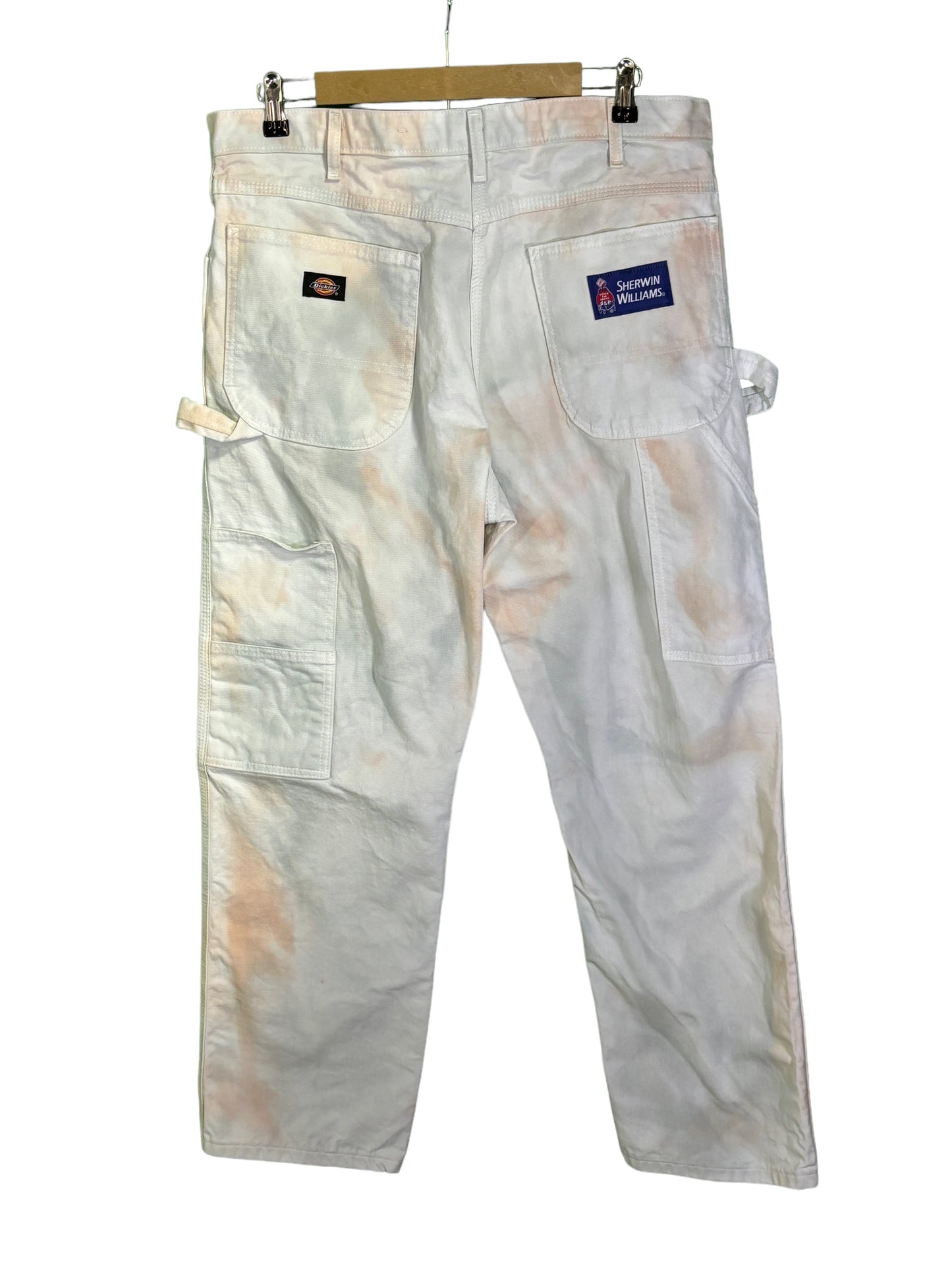 Dickies x Sherwin Williams Hand Dyed Green Brown Painters Pants Size 36x30