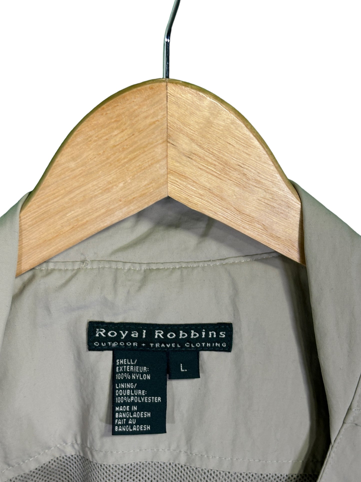 Vintage Royal Robbins Outdoor Safari Style Vest Size Large