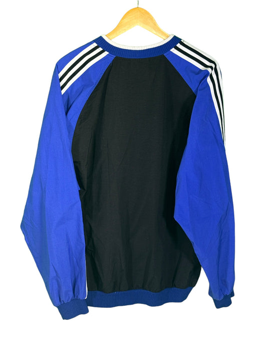 Vintage 90's Adidas V Neck Pullover Windbreaker Size Medium