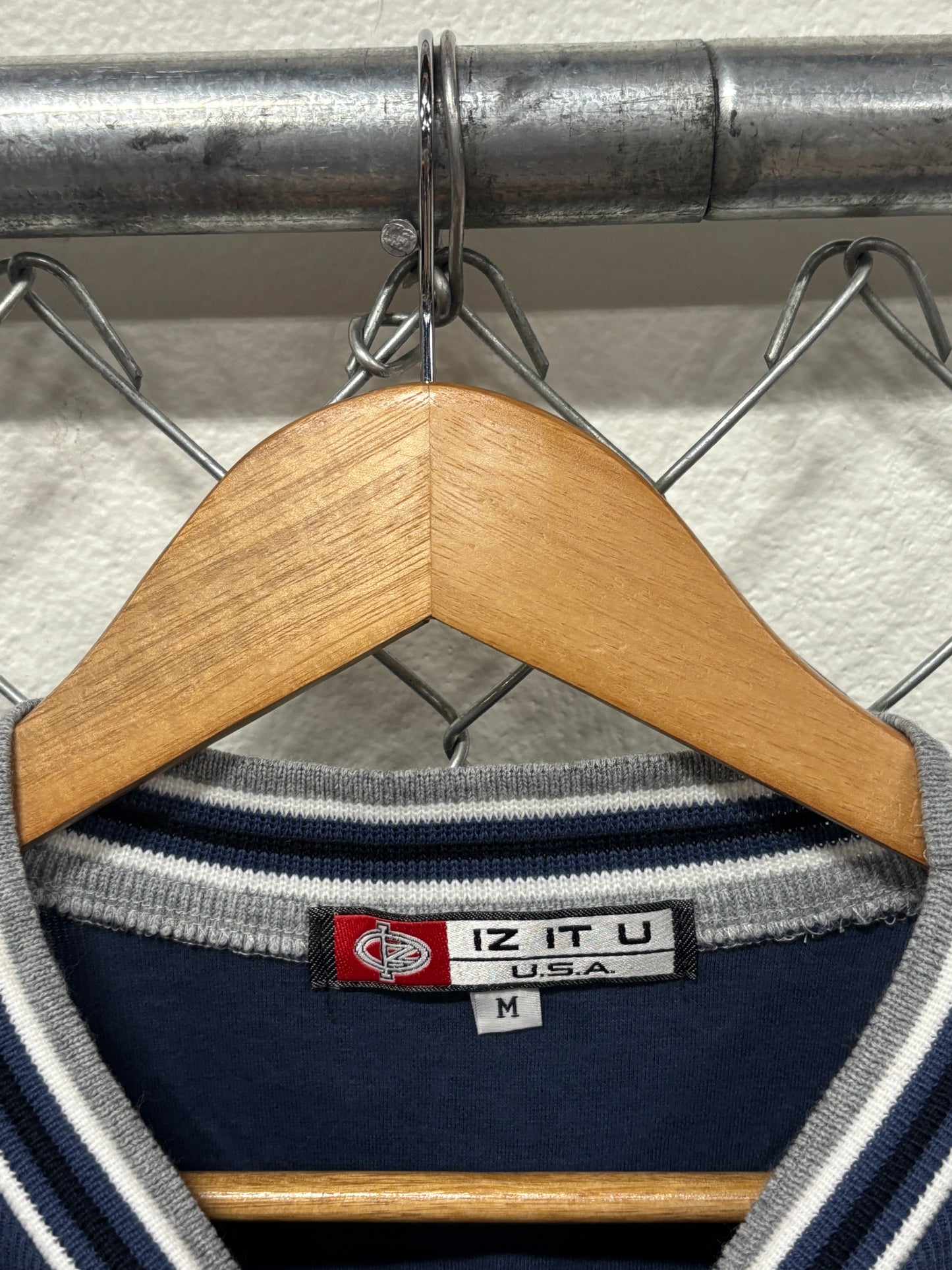 Vintage 90's It Iz U Blue Crewneck Sweater Size Medium