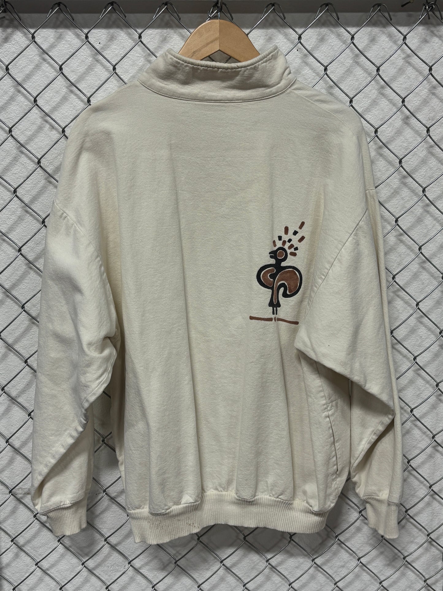 Vintage Tribal Art Graphic Sweater Size Medium