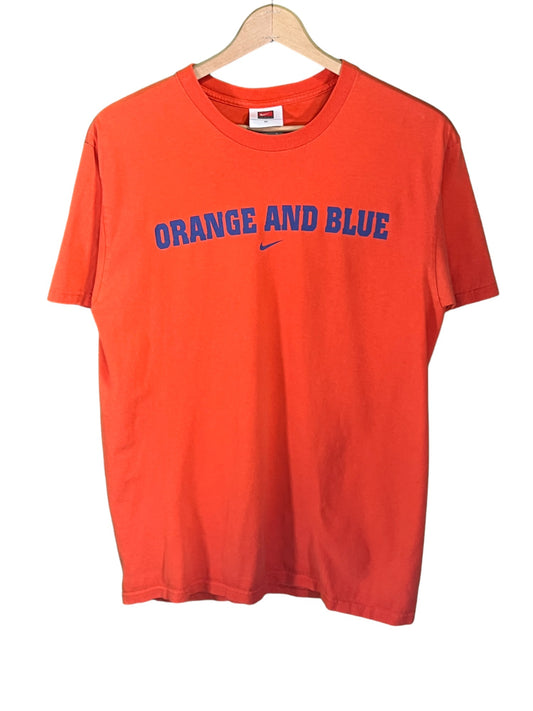 Vintage 00's Nike Florida Gators Orange and Blue Collegiate Tee Size Medium