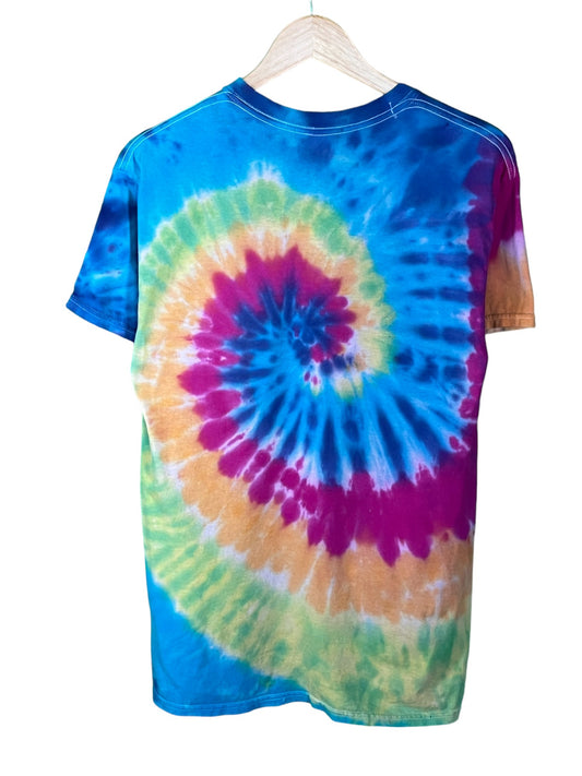 Dazed and Confused Tie Dye Smiley Face Graphic Tee Size Medium