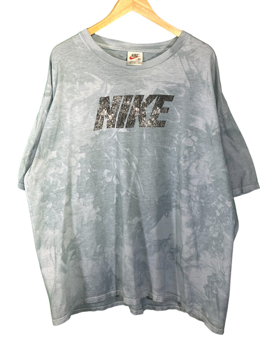 Vintage 90's Nike Upcycled Classic Spellout Tee Size XXL